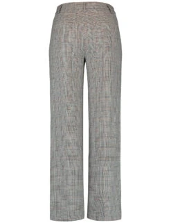 Gerry Weber Glencheck-Hose Mit Weitem Bein -Feine Mode glencheck hose mit weitem bein 03