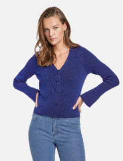 Taifun Glitzer-Strickjacke -Feine Mode glitzer strickjacke 01