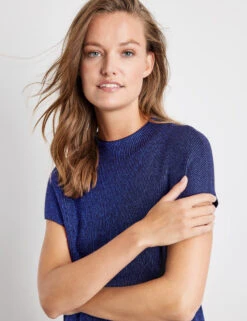 Taifun Glitzerndes Strickkleid -Feine Mode glitzerndes strickkleid 100