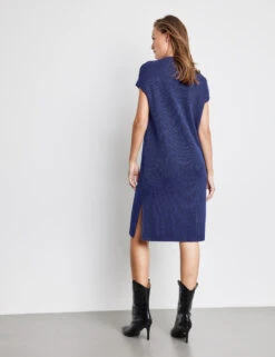 Taifun Glitzerndes Strickkleid -Feine Mode glitzerndes strickkleid 104