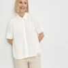 Gerry Weber Halbarmbluse Aus Viscose Crepe Mit Verdeckter Knopfleiste -Feine Mode halbarmbluse aus viscose crepe mit verdeckter knopfleiste 110