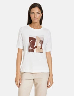 Gerry Weber Halbarmshirt Mit Frontprint Und Wording 15 Gerry Weber Halbarmshirt Mit Frontprint Und Wording -Feine Mode halbarmshirt mit frontprint und wording 01