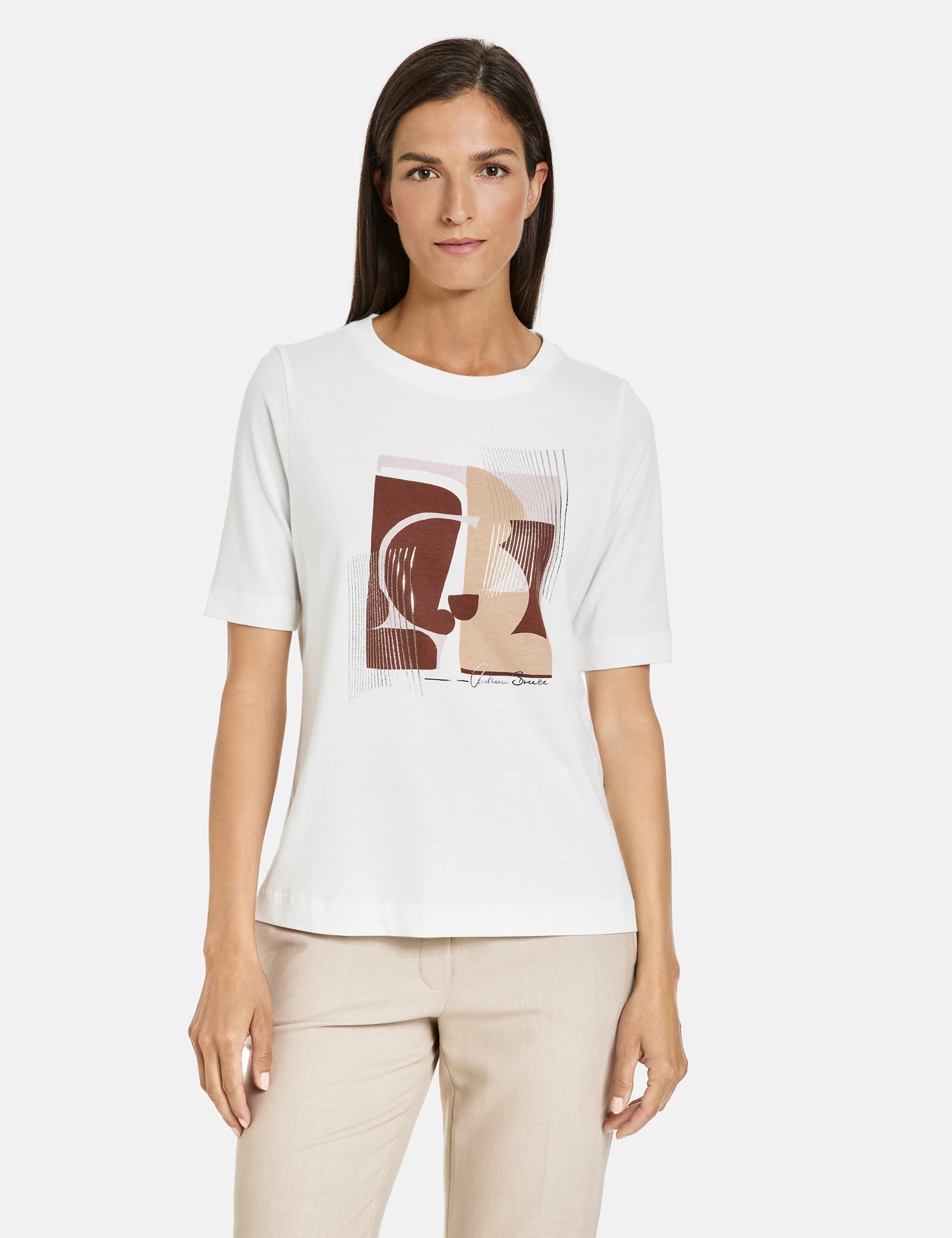 Gerry Weber Halbarmshirt Mit Frontprint Und Wording 9 Gerry Weber Halbarmshirt Mit Frontprint Und Wording - Image 7