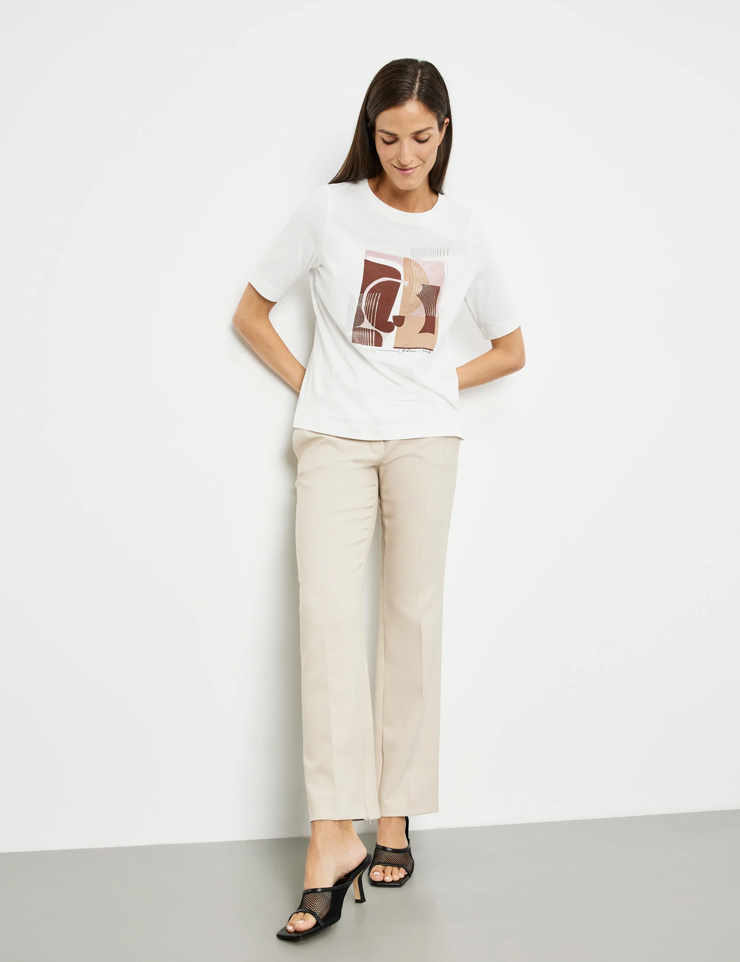 Gerry Weber Halbarmshirt Mit Frontprint Und Wording 7 Gerry Weber Halbarmshirt Mit Frontprint Und Wording - Image 5