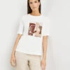 Gerry Weber Halbarmshirt Mit Frontprint Und Wording -Feine Mode halbarmshirt mit frontprint und wording 110