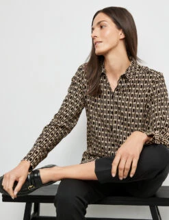 Gerry Weber Hemdbluse Mit Kettendessin -Feine Mode hemdbluse mit kettendessin 102