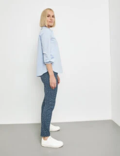 Gerry Weber Hemdbluse Mit Verdeckter Knopfleiste Und Armriegel -Feine Mode hemdbluse mit verdeckter knopfleiste und armriegel 102