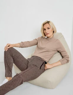 Gerry Weber Hose Mit Vichy Karo -Feine Mode hose mit vichy karo 105