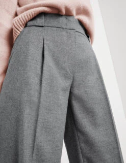 Gerry Weber Hose Wide Leg Mit Aufspringender Falte -Feine Mode hose wide leg mit aufspringender falte 100