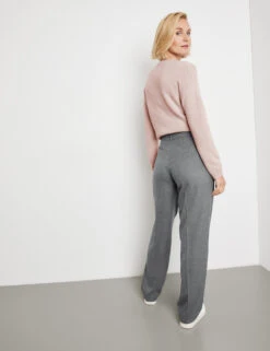 Gerry Weber Hose Wide Leg Mit Aufspringender Falte -Feine Mode hose wide leg mit aufspringender falte 104