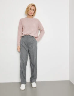 Gerry Weber Hose Wide Leg Mit Aufspringender Falte