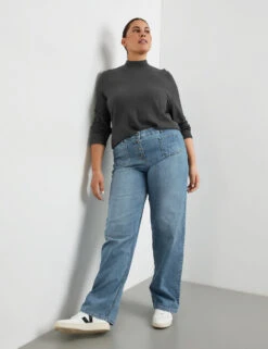 Jeans Mit Weitem Bein Carlotta -Feine Mode jeans mit weitem bein carlotta 102