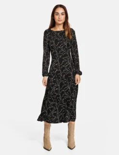 Taifun Jerseykleid In Midilänge -Feine Mode jerseykleid in midilaenge 01