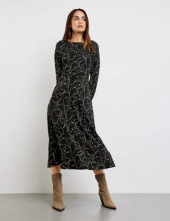 Taifun Jerseykleid In Midilänge -Feine Mode jerseykleid in midilaenge 102