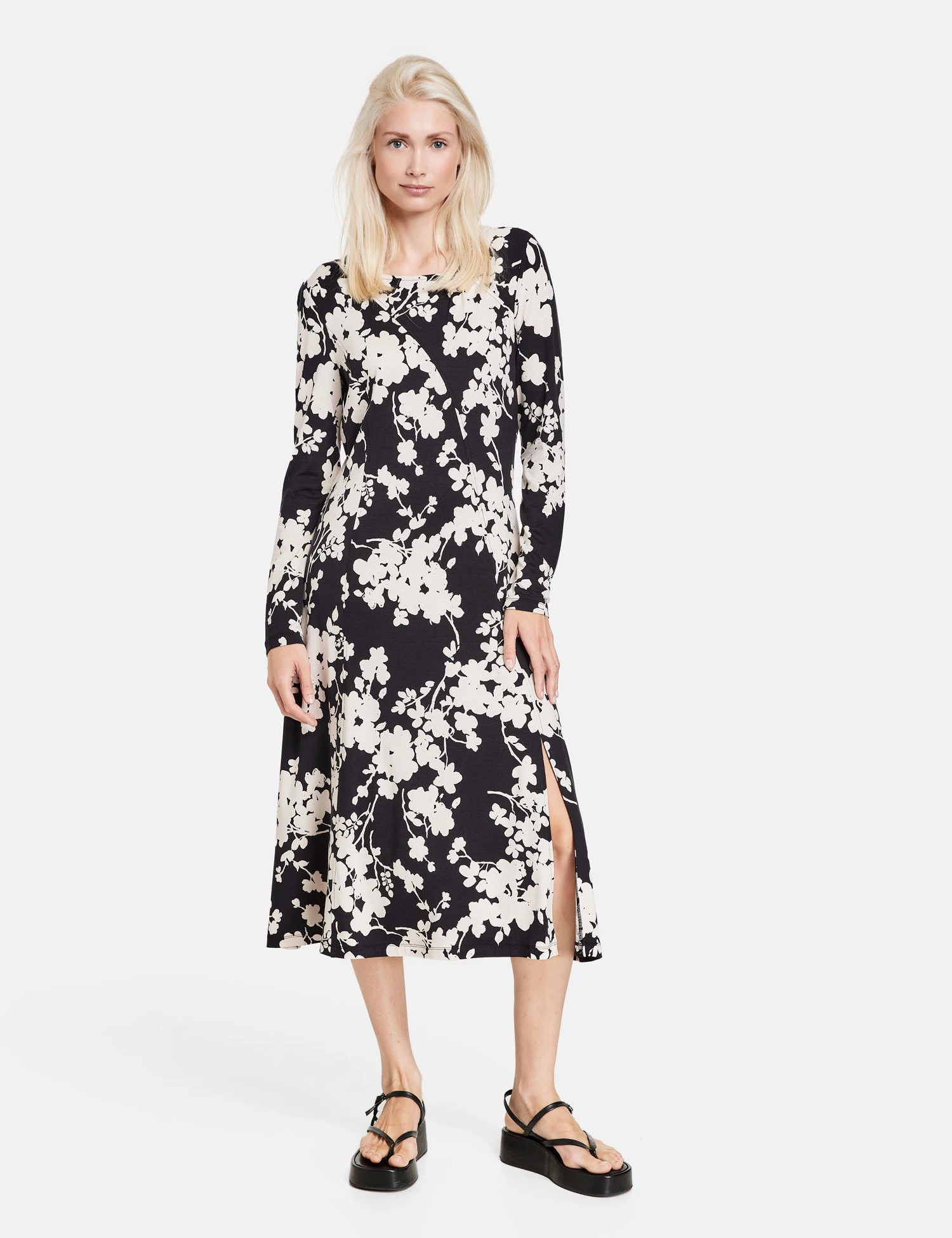 Taifun Jerseykleid Mit Knotendetail Und Schlitz 8 Taifun Jerseykleid Mit Knotendetail Und Schlitz - Image 6