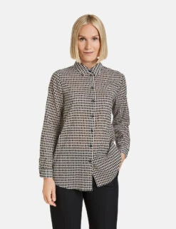 Gerry Weber Karierte Baumwollbluse 15 Gerry Weber Karierte Baumwollbluse -Feine Mode karierte baumwollbluse 01
