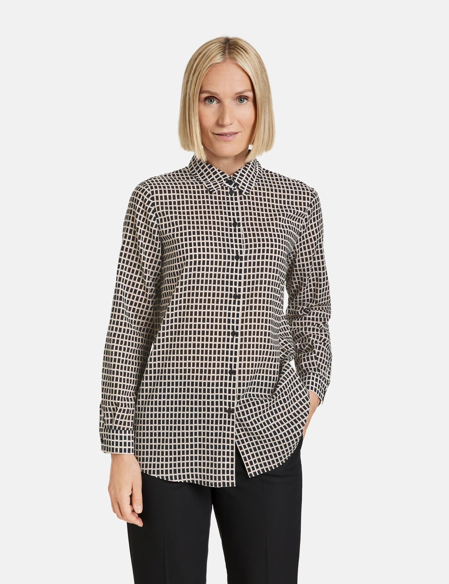 Gerry Weber Karierte Baumwollbluse 9 Gerry Weber Karierte Baumwollbluse - Image 7