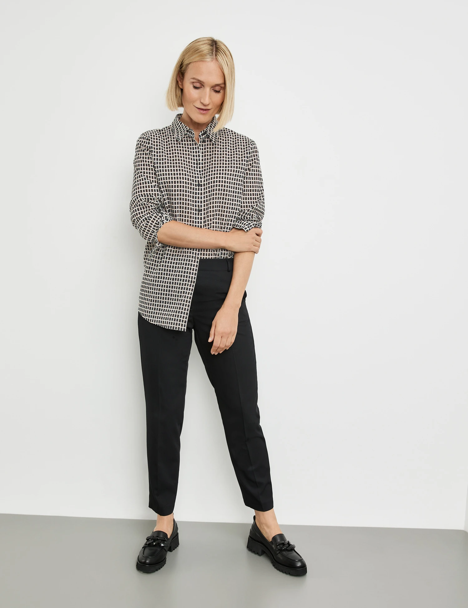 Gerry Weber Karierte Baumwollbluse 7 Gerry Weber Karierte Baumwollbluse - Image 5