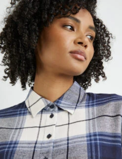 Taifun Karierte Hemdbluse Aus Baumwolle -Feine Mode karierte hemdbluse aus baumwolle 100