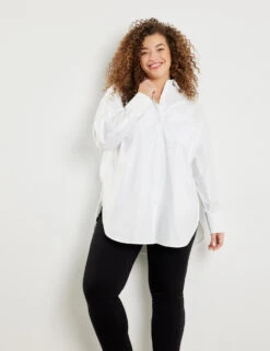 Klassische Longbluse Organic Cotton