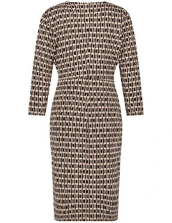 Gerry Weber Kleid Mit Wickeloptik Und Kettendessin -Feine Mode kleid mit wickeloptik und kettendessin 03