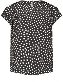 Taifun Kurzarmbluse Mit Allover-Print -Feine Mode kurzarmbluse mit allover print 03