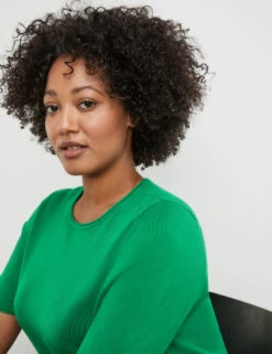 Kurzarmpullover Aus Feinstrick -Feine Mode kurzarmpullover aus feinstrick 100