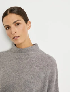 Gerry Weber Kurzarmpullover Aus Wolle-Kaschmir-Mix -Feine Mode kurzarmpullover aus wolle kaschmir mix 100