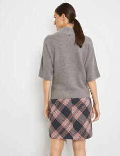 Gerry Weber Kurzarmpullover Aus Wolle-Kaschmir-Mix -Feine Mode kurzarmpullover aus wolle kaschmir mix 104