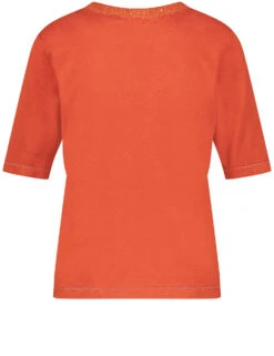 Gerry Weber Kurzarmpullover Mit Lurex-Details -Feine Mode kurzarmpullover mit lurex details 03