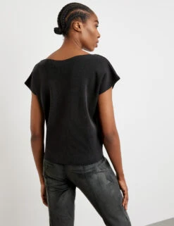 Gerry Weber Kurzarmshirt Aus Feinstrick -Feine Mode kurzarmshirt aus feinstrick 104