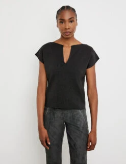 Feine Mode 15 Gerry Weber Kurzarmshirt Aus Feinstrick