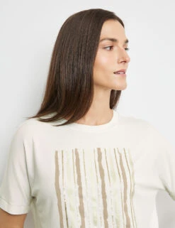 Gerry Weber Kurzarmshirt Mit Paillettendekor -Feine Mode kurzarmshirt mit paillettendekor 100