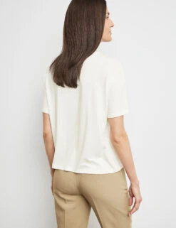 Gerry Weber Kurzarmshirt Mit Paillettendekor -Feine Mode kurzarmshirt mit paillettendekor 104