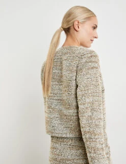 Taifun Kurze Blazerjacke Mit Glanz-Details -Feine Mode kurze blazerjacke mit glanz details 104