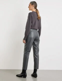 Gerry Weber Lässige 7/8 Hose Aus Kunstleder -Feine Mode laessige 78 hose aus kunstleder 104