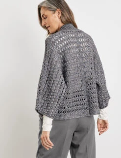 Gerry Weber Lässige Strickjacke Mit Grobem Lochstrick -Feine Mode laessige strickjacke mit grobem lochstrick 104