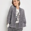 Gerry Weber Lässige Strickjacke Mit Grobem Lochstrick -Feine Mode laessige strickjacke mit grobem lochstrick 110