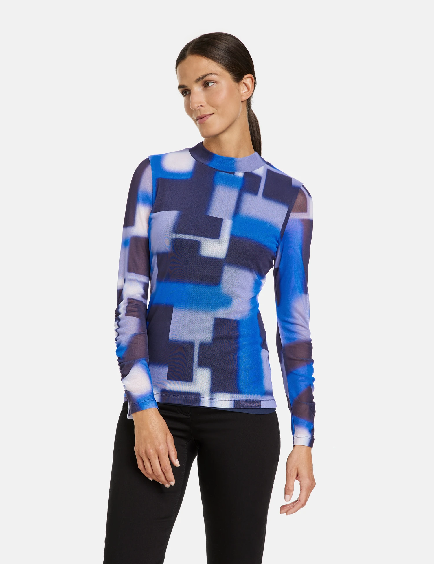 Gerry Weber Langarmshirt Aus Mesh Mit Semitransparenten Ärmeln 9 Gerry Weber Langarmshirt Aus Mesh Mit Semitransparenten Ärmeln - Image 7