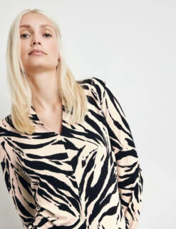 Taifun Langarmshirt Mit Animal-Print 12 Taifun Langarmshirt Mit Animal-Print -Feine Mode langarmshirt mit animal print 100