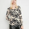 Taifun Langarmshirt Mit Animal-Print -Feine Mode langarmshirt mit animal print 110