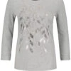 Gerry Weber Langarmshirt Mit Frontprint Und Steinchendekor -Feine Mode langarmshirt mit frontprint und steinchendekor 02