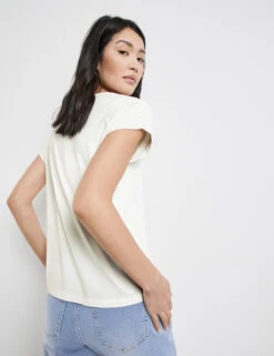 Taifun Legeres Shirt Mit Offenem Rundhalsausschnitt -Feine Mode legeres shirt mit offenem rundhalsausschnitt 104