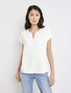 Taifun Legeres Shirt Mit Offenem Rundhalsausschnitt