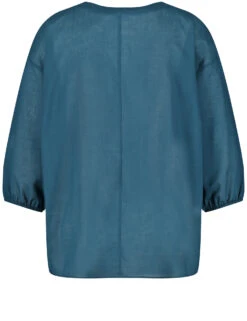 Leichte Baumwollbluse Mit 3/4 Ärmeln -Feine Mode leichte baumwollbluse mit 34 aermeln 03