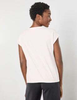 Gerry Weber Lockeres Kurzarmshirt Mit Elastischem Saum -Feine Mode lockeres kurzarmshirt mit elastischem saum 104
