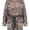 Long-Cardigan Mit Bindegürtel