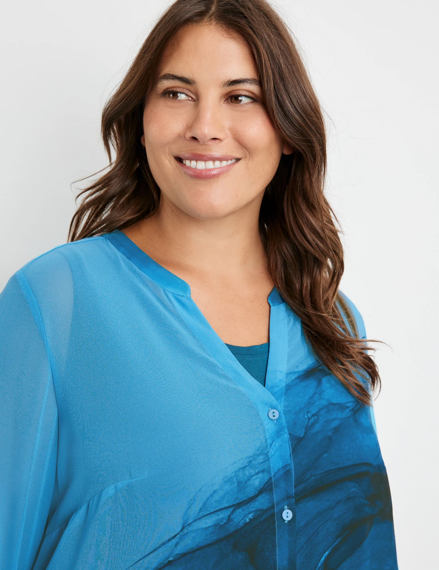 Longbluse Mit 3/4 Arm 6 Longbluse Mit 3/4 Arm - Image 4