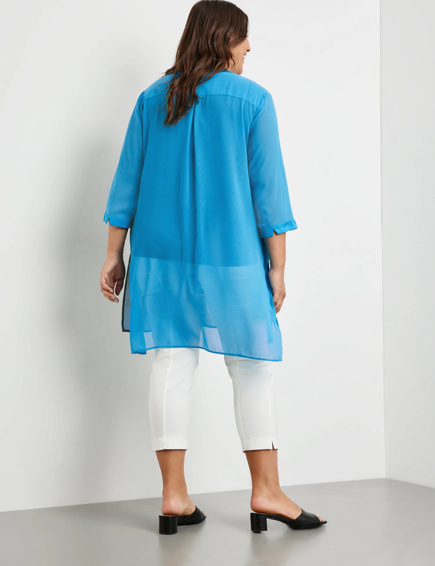 Longbluse Mit 3/4 Arm 8 Longbluse Mit 3/4 Arm - Image 6