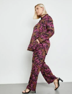 Longbluse Mit Floralprint -Feine Mode longbluse mit floralprint 102